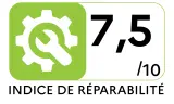 Indice de réparabilité Lave-vaisselle 45 cm BEKO DVS05030W - Indice de réparabilité