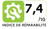 Lave-vaisselle tout intégré 60 cm BRANDT BDJ424VLB - Indice de réparabilité