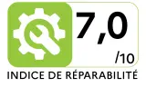 Indice de réparabilité Lave-vaisselle 60 cm CANDY CP6E51LS - Indice de réparabilité