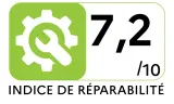 Lave-linge frontal CANDY CS1292DWB447 - Indice de réparabilité