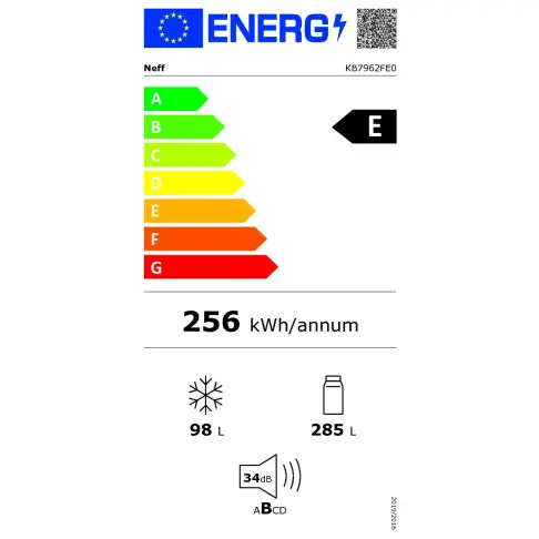 Réfrigérateur combiné intégré NEFF KB7962FE0 - 13