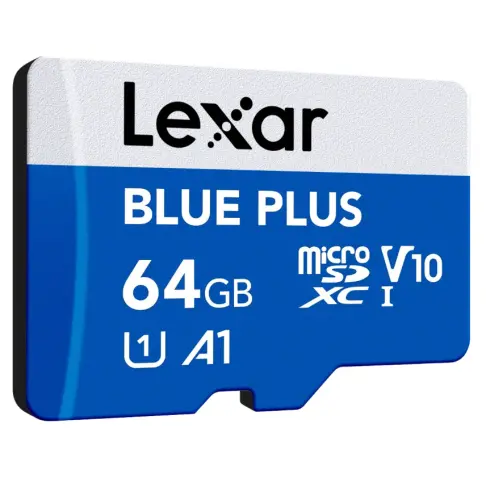 Carte microsd LEXAR MICROSDXC BLUE PLUS 64 G V 30 - 2