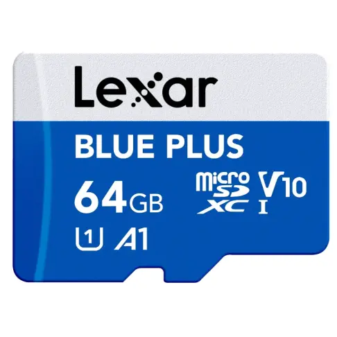 Carte microsd LEXAR MICROSDXC BLUE PLUS 64 G V 30 - 1