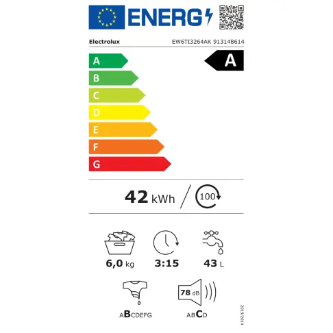 Lave-linge top ELECTROLUX EW6TI3264AK - 5