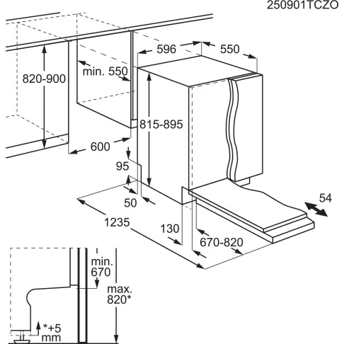 Lave-vaisselle tout intégré 60 cm ELECTROLUX KL82B500S - 2
