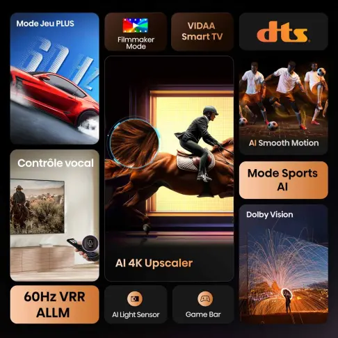 Tv led 43'' HISENSE 43A6Q - 7