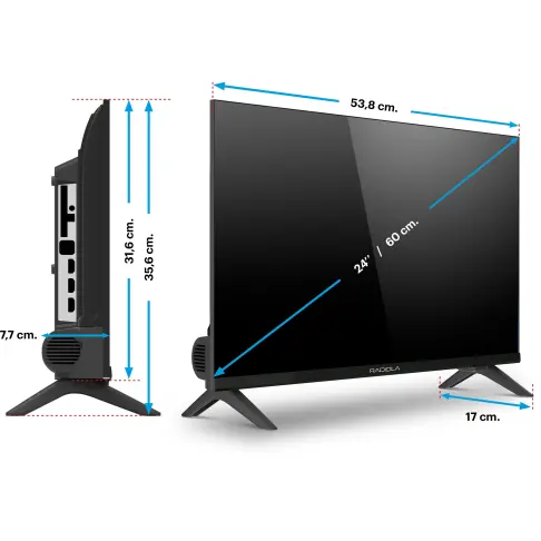 Télé led 24'' RADIOLA RA24A2TV - 4