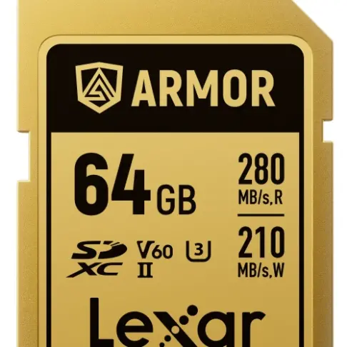 Carte mémoire LEXAR SDXC PRO GOLD ARMOR 64 V 60 - 1