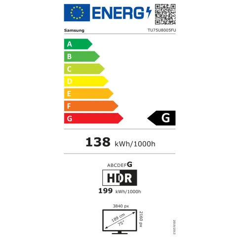 Tv led 75'' SAMSUNG TU75U8005F - 4