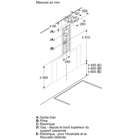 Hotte décorative SIEMENS LC91KLT60 - 9