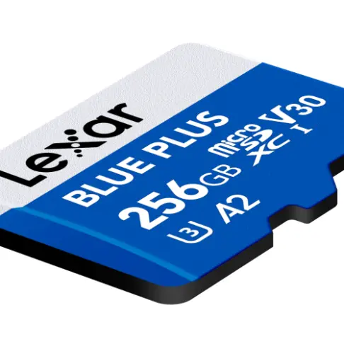 Carte microsd LEXAR MSDXC BLUE PLUS 256 G V 30 - 6