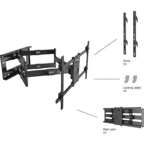 Support mural MULTIBRACKETS KC-MB-SDB 6546 - 8