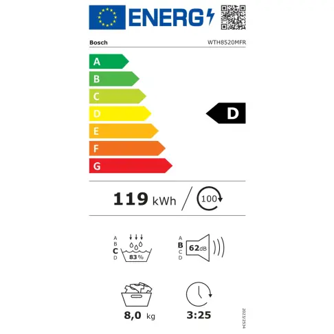 Sèche-linge frontal BOSCH WTH8520MFR - 9