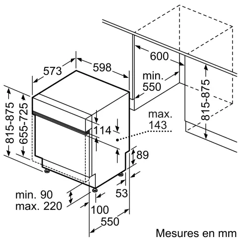Lave-vaisselle intégré 60 cm BOSCH SMI2HTS02E - 9