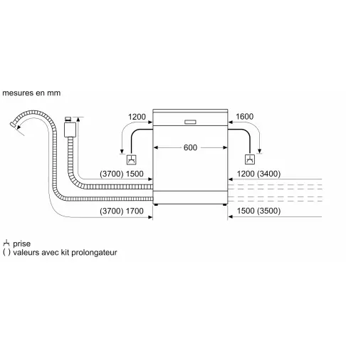 Lave-vaisselle intégré 60 cm BOSCH SMI2HTS02E - 10