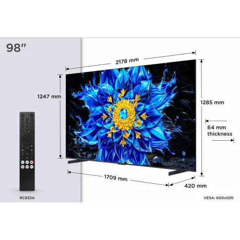 Tv led 98'' TCL 98P89L - 2