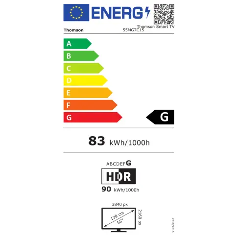 Tv led 55'' THOMSON 55MG7C15 - 18