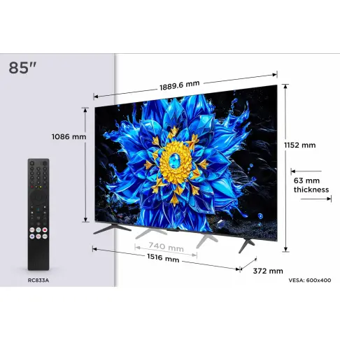 Tv led 85'' TCL 85P89L - 2