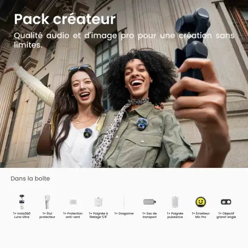 Caméra action INSTA360 LUNA ULTRA CREATOR BLANC - 2