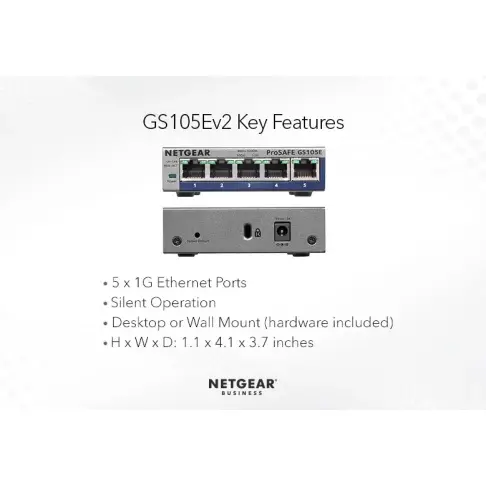 Switch NETGEAR GS105E-200PES - 5