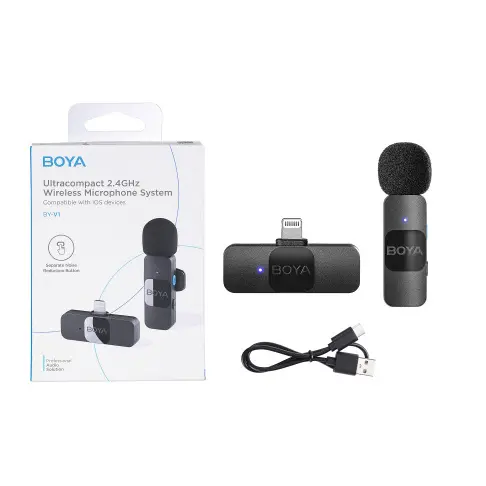 Microphone BOYA BYV 2 V 2 1 TX + 1 RX LIGHTNIN - 9