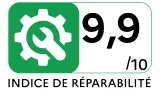 Lave-vaisselle 60 cm SHARP QWNA1FF45D6I - Indice de réparabilité