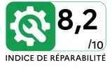 Lave-vaisselle intégré 60 cm WHIRLPOOL W3PFD636W - Indice de réparabilité