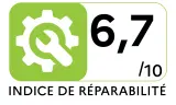 Smartphone DORO 8100NOIR - Indice de réparabilité